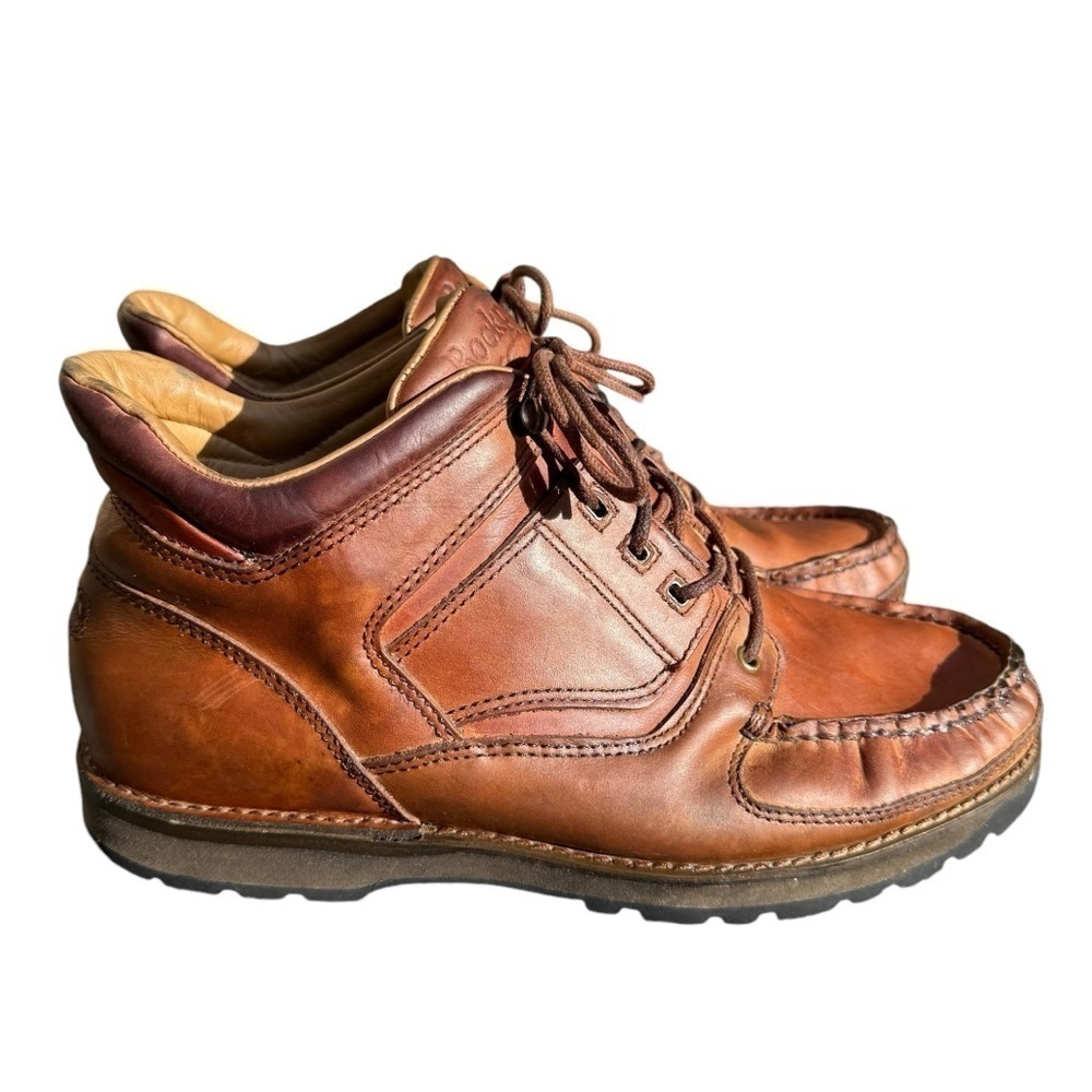 Rockport XCS RockSport Mocc Toe Boots Gore Tex Umbwe Tan Leather Size: 10.5W